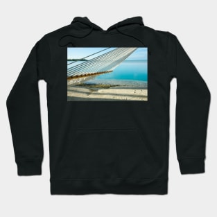 Hammock on tropical island. Hoodie